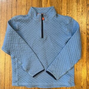 Crewcuts Boys Zip Up Blue Quilted Sweater- size XL (12-14)